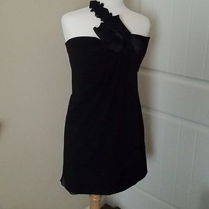One Shoulder Max and Cleo Little Black Dress